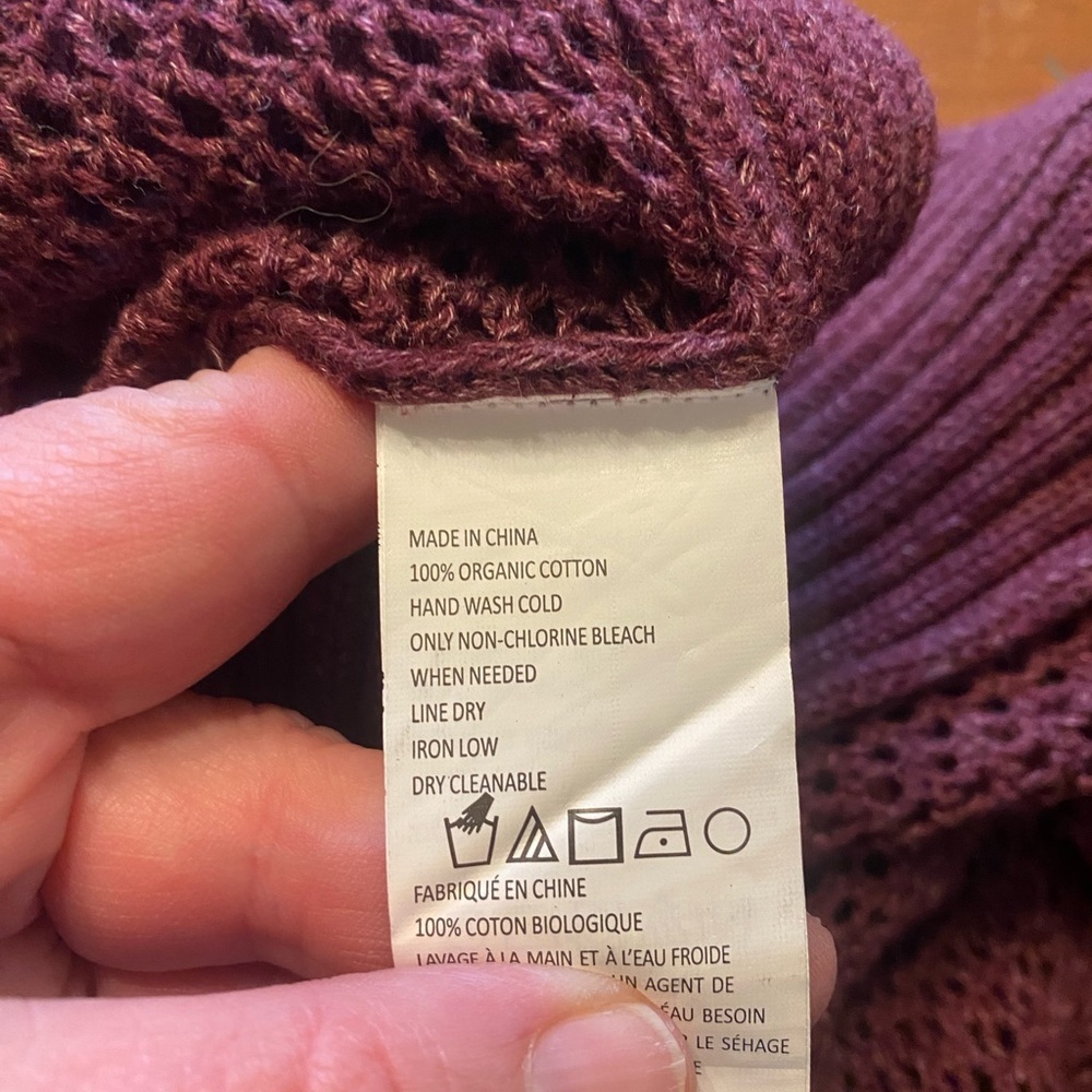 Prana Women's Open-Front Knit Cardigan Organic Cotton - Picture 11 of 12